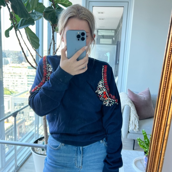 Embellished Crewneck Sweatshirt - Picture 4 of 6